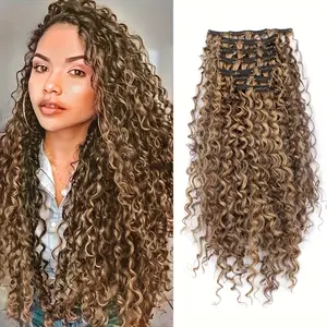 Wholesale Hot New 20-Inch Women’s Water Wave Hair Extensions - Double Layer, DurSnap Clip, Voluminous & Natural Look for Daily Wear, Parties, and Christmas, Hair Accessories