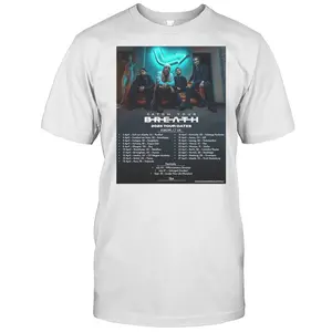 Poster Catch Your Breath 2025 Tour Dates Europe Uk 3 April Esch-sur-Alzette LU Rockhal T-shirt