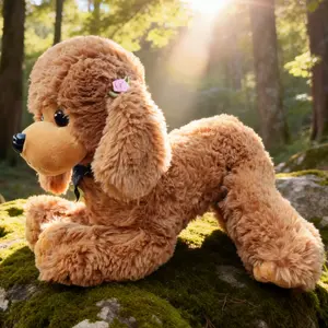 Realistic High-Quality Plush Puppy Toy, Soft Cute Teddy Dog Stuffed Animal, Perfect Gift for Kids and Dog Lovers, Creative Holiday Present