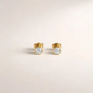 Diamond Stud Earring, Diamond Minimalist Earring, Diamond Keepsake Earring, Diamond Personalized Earring, Diamond Wedding Stud Earring Gift