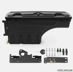 G-PLUS- Truck Bed Storage Box Toolbox Driver Left Side LH Fit For Toyota Tacoma 05-20 US car trunk organizer