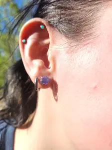 Color Change Tanzanite Stud Earings