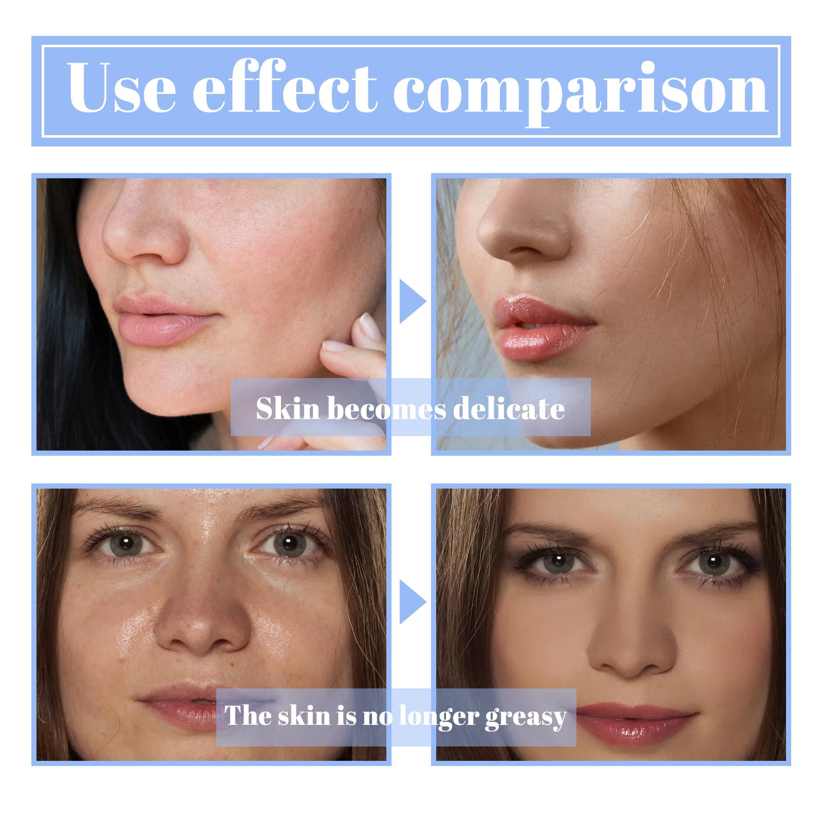 OUHOE Soft Compact Powder Summer Oil Control Flawless Makeup Setting Powder Lightweight With Powder Puff Delivers Matte Even Complexion Cosmeti