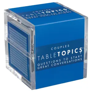 TableTopics Couples Conversation Game - 135 Fun Question Cards for Date Nights & Anniversaries - Ideal for Married Couples & Partners