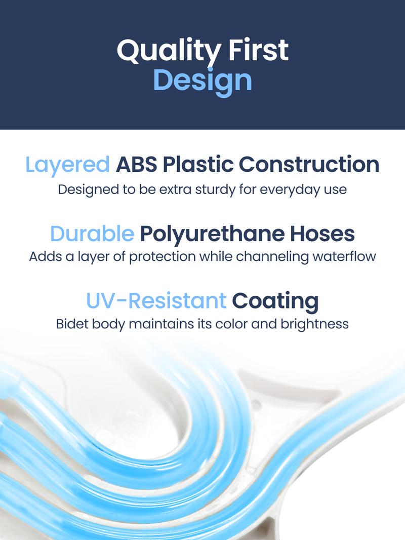 LUXE Bidet NEO 120 - Rear Wash, Self-Cleaning Nozzle, Fresh Water Non-Electric Bidet Attachment for Toilet Seat, Adjustable Water Pressure