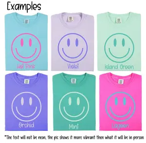 Comfort Colors Retro Smiley Face Shirt – Fun Graphic Tee for Kids, Aesthetic Happy Face Youth Shirt, Trendy Kid Gift