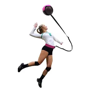Football bounce training with football training assistance with children adult volleyball rebound with volleyball practice assistance