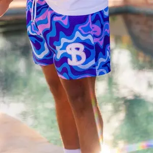 SummerMeshBasketballsweatpantsfitnessShortsMenQuickDryingLooseSportshortpantsBreathableRunningBeachshortsgymshortsbikershorts