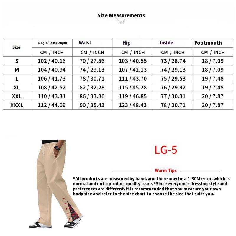 Contrast Color Drawstring No Fly Straight Track Sweatpants - White Solid Color Fitted Mid Waist Trousers with Micro Elasticity for All Seasons