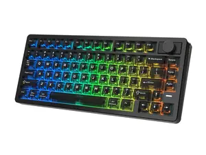 EPOMAKER HE75 V2 TMR Hall Effect Gaming Keyboard w/ Changeable Knob  Rapid Triggering, 8K Polling, 0.01mm Adjustable Actuation, Hybrid Hot-Swap, Creamy & Thocky, 2.4Ghz/BT for Mac/WIN