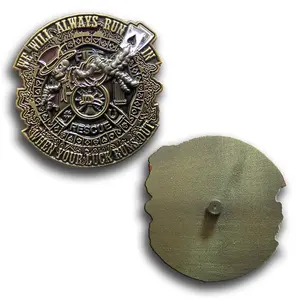 Firefighter Golf Ball Marker with Rescue Design Unique Functional Tool for Golf Enthusiasts Supporting First Responders We Will Always Run When Your Luck Runs Out