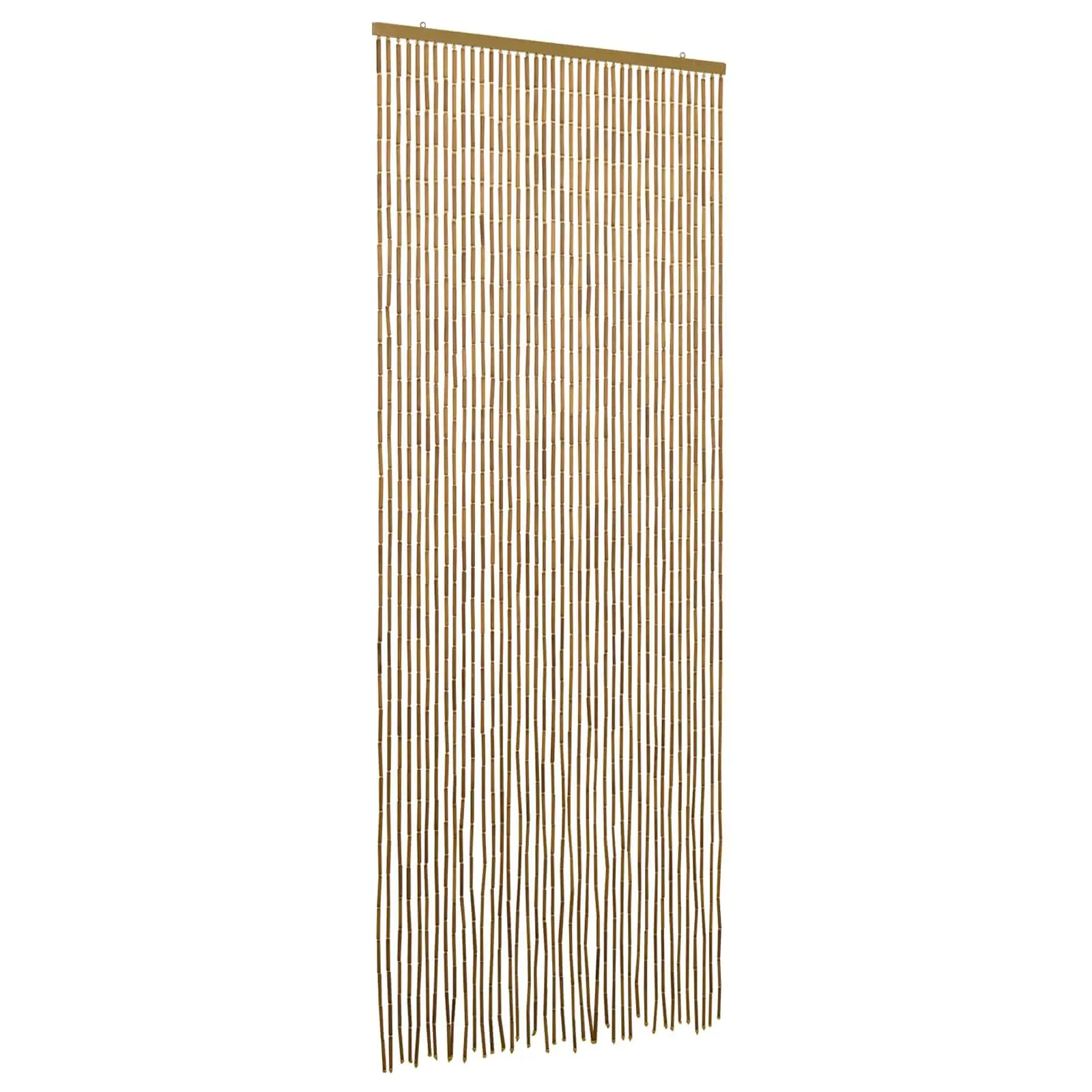 vidaXL Insect Door Curtain Multicolor 35.43 x 78.74 in Bamboo, Bamboo Bug Curtain for Your Patio, Cute Entrance Screen, Stylish Beige Barrier Outdoors 42030045