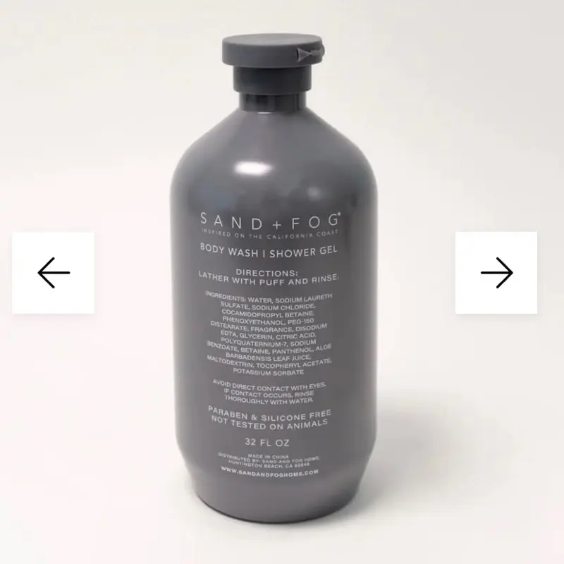 Sand + Fog TEAKWOOD BODY WASH - 32 OZ