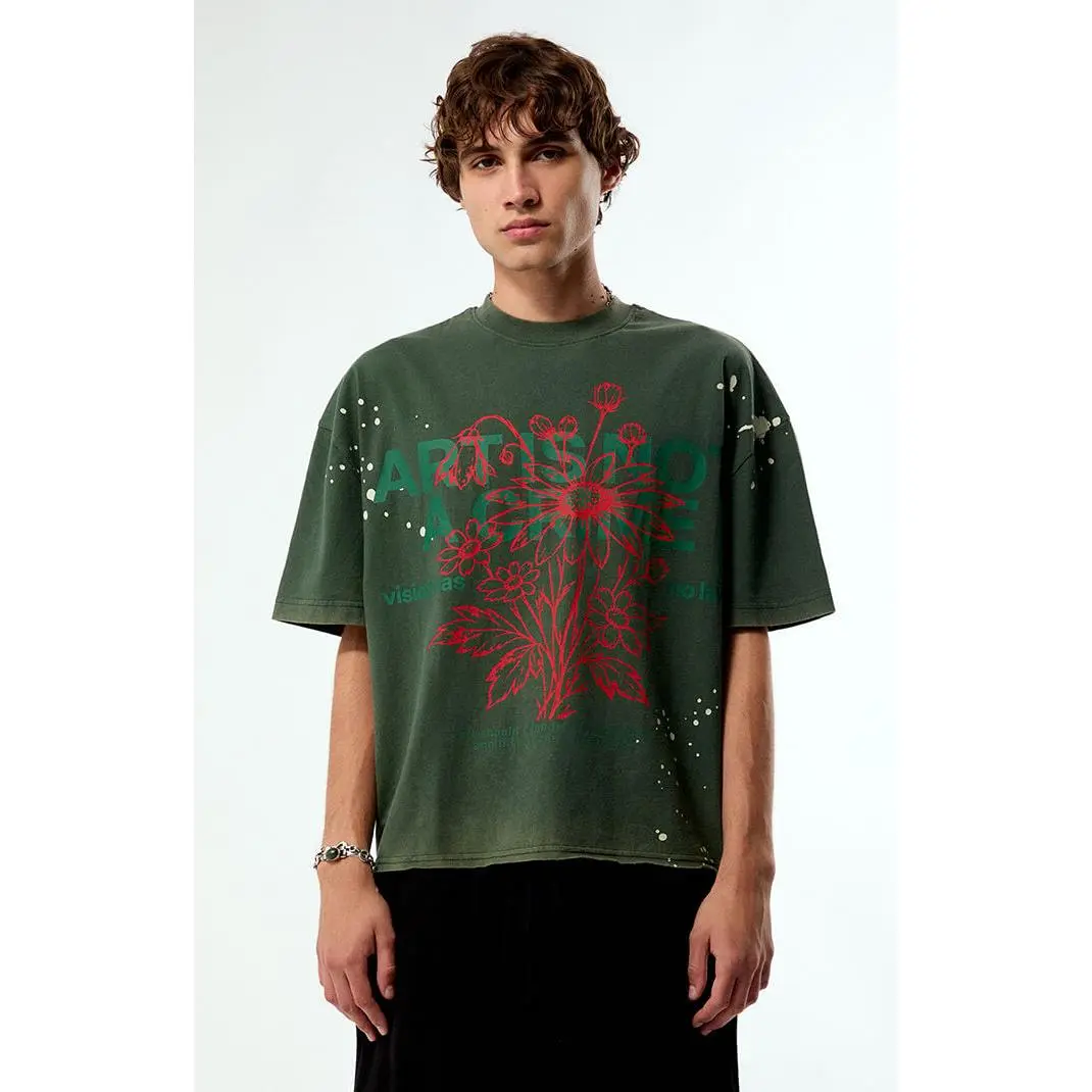 Pacsun Men's Art Is Not a Crime Cropped Boxy T-Shirt Pacsun Men's Art Is Not a Crime Cropped Boxy T-Shirt