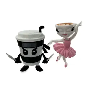 Viral Italian Brainrot Cappuccino Couple Bundle Cappuccino Assassino Ballerina Cappuccina Meme Toys