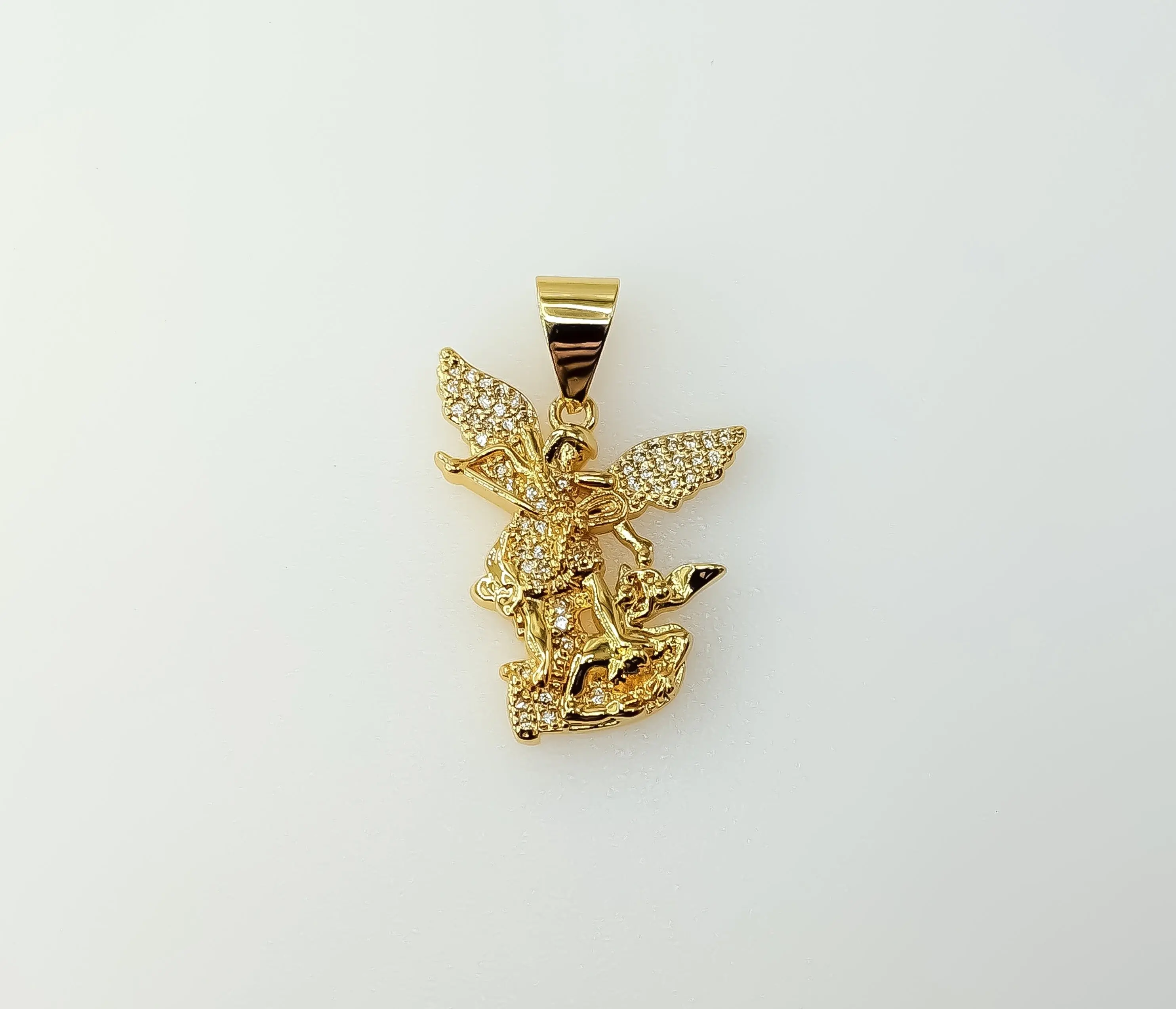 Plated Small Archangel Saint Michael Pendant