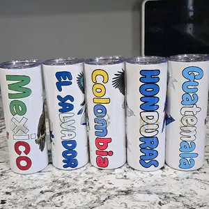 20 oz Tumbler Mug Cup- Customizable Drinkware for Your Country - Perfect for Travel and Daily Use