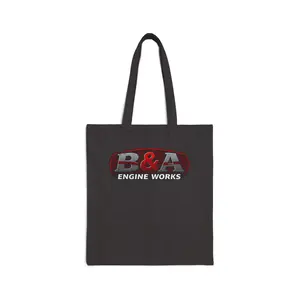 Custom Engine Tote Bag, Eco-Friendly Cotton Bag, B&A Engine Works Bag, Great Gift for Mechanics, Enthusiasts, Work or School Bag