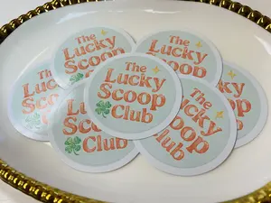 The Lucky Scoop Club Sticker