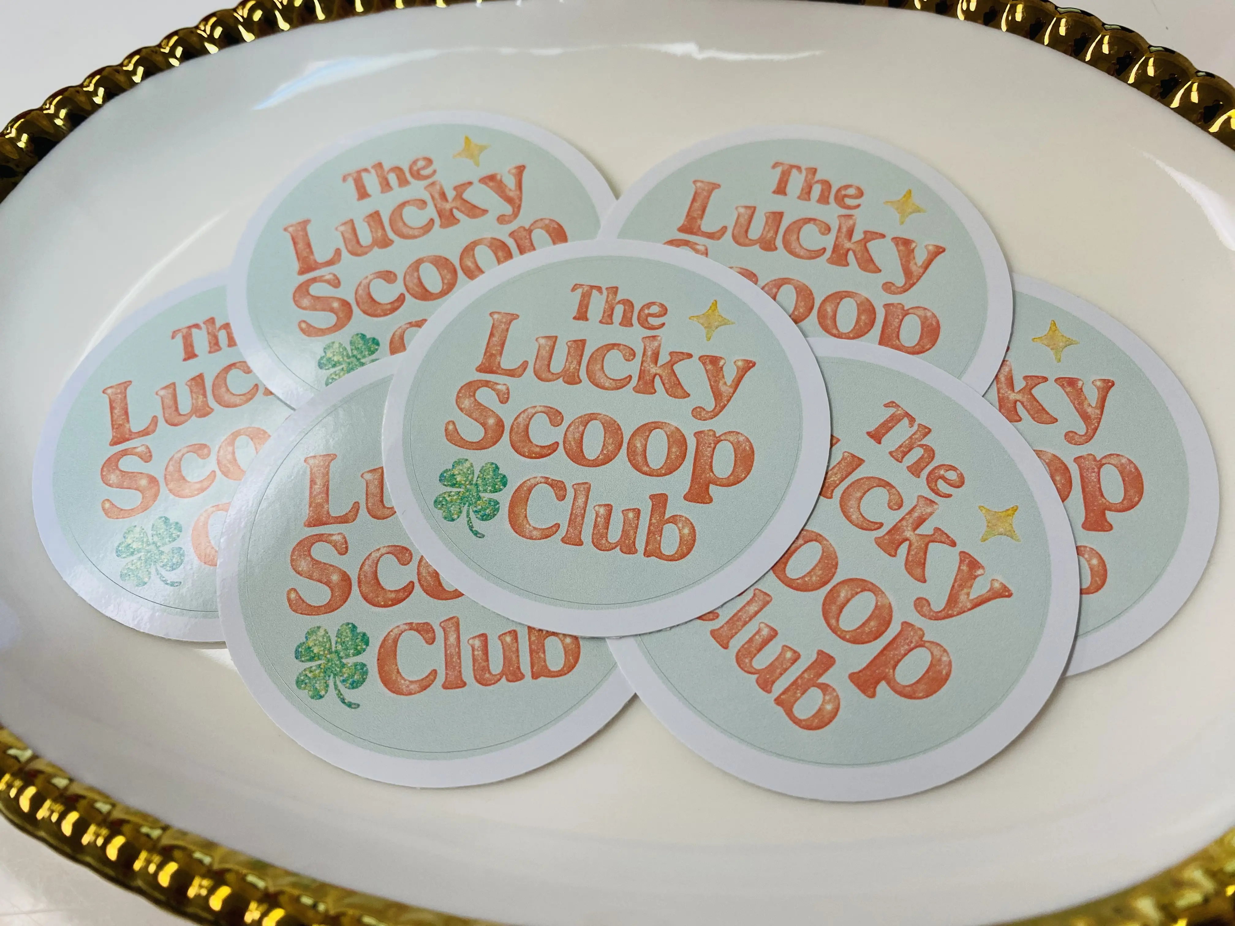The Lucky Scoop Club Sticker