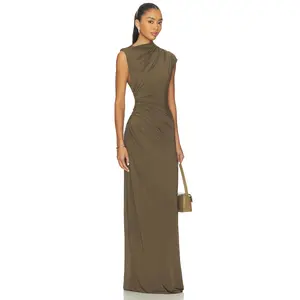 EAVES Auda Gown in Olive