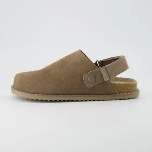 Cushionaire Women's Boulder Genuine Suede Clog with Swivel Strap