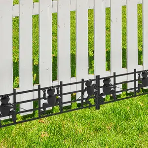 GARVEE 15 Pack Animal Barrier Fence, 8" x 24" Decorative Garden Fence, Frog Pattern Fence Garden Fence Border, Dog Rabbits Fence