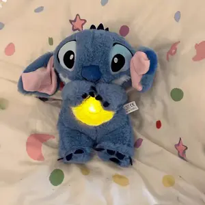 Official Disney Stitch Breathing Plush Toy 11.81 Inches Soothing Sleep Stuffed Animal Gift