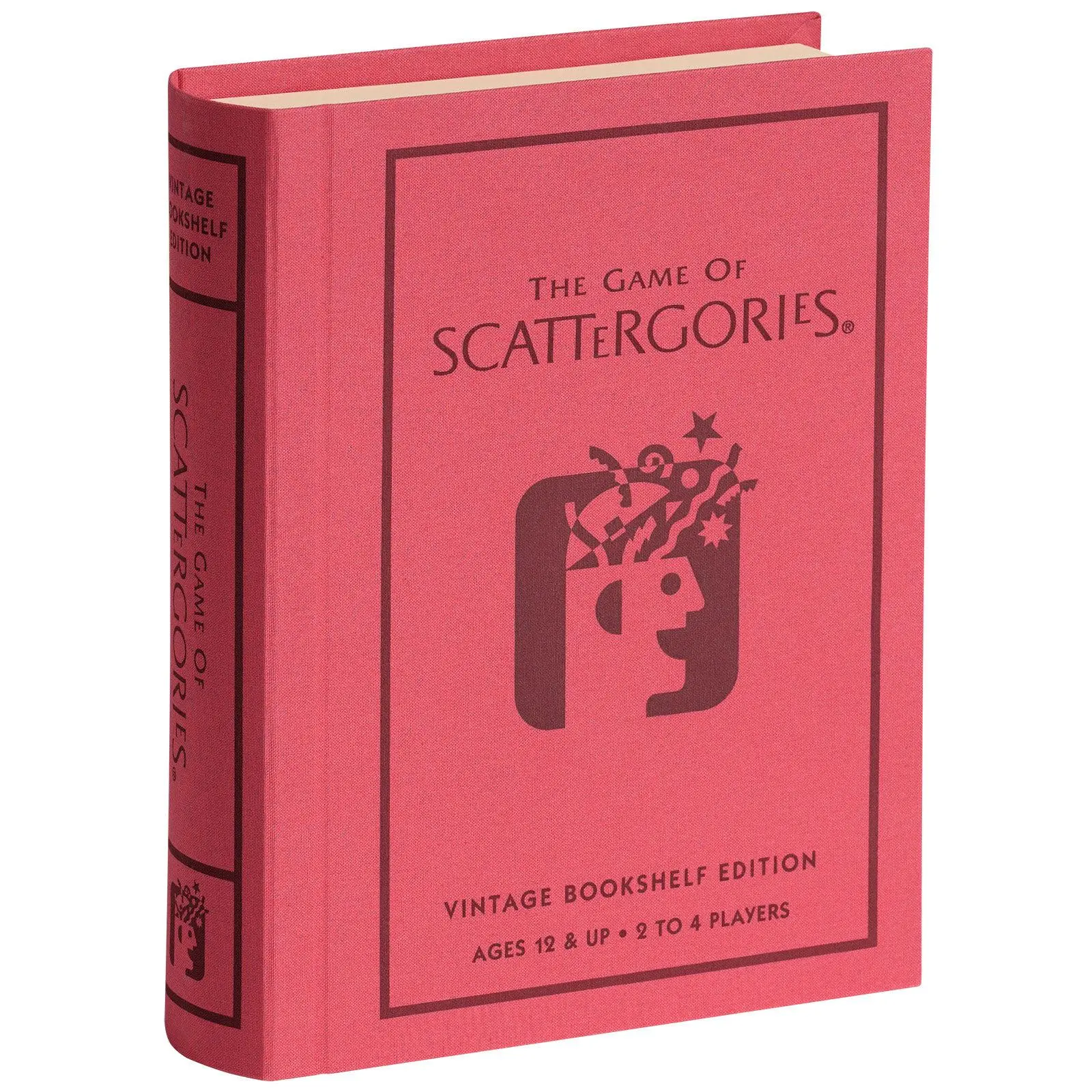 WS Game Company Scattergories Vintage Bookshelf Edition Party Game for 2 to 4 Players, Ages 12+