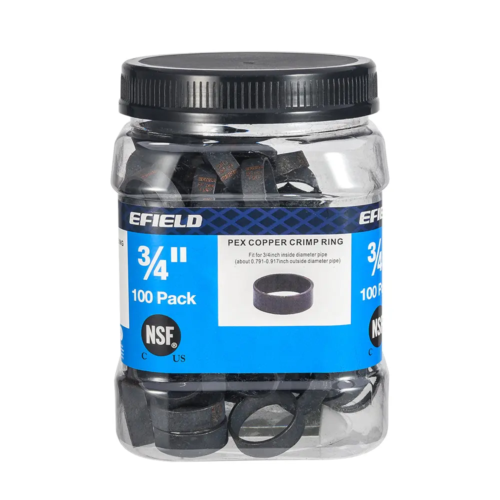PEX Copper Rings 3/4" (100) in Bottle PEX Copper Rings 3/4" (100) in Bottle