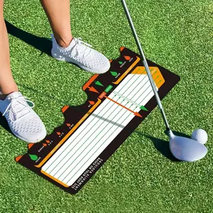 Golf Training Mat - Indoor Putting & Hitting Mat, Outdoor Stance Practice Equipment for Golfers