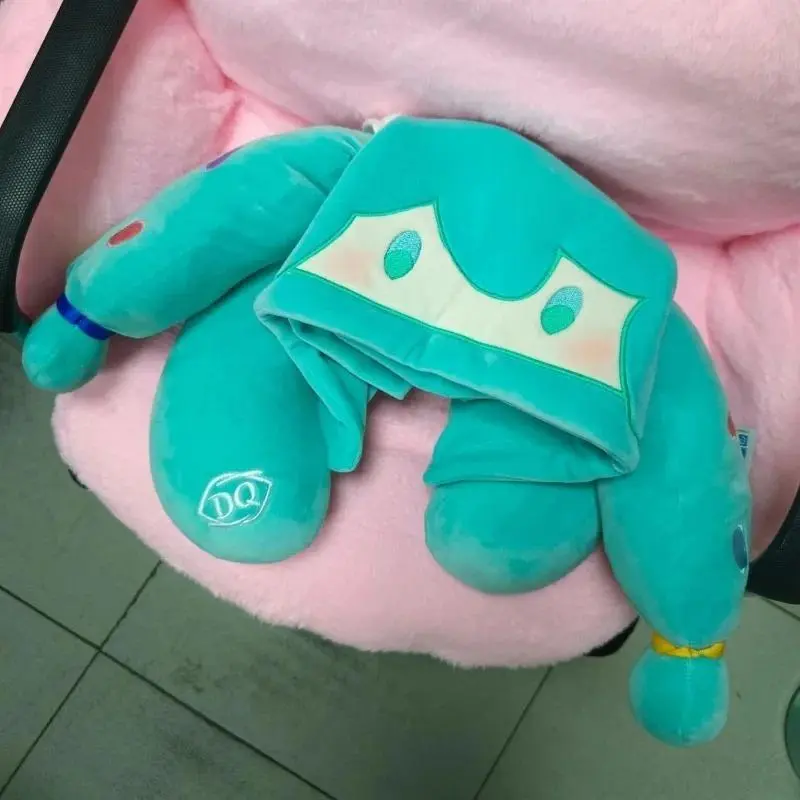 New Original Authentic DQ Hatsune Miku Co Branded Limited Peripheral Products U-shaped Pillow Cute Warm Birthday Gifts Chrismas