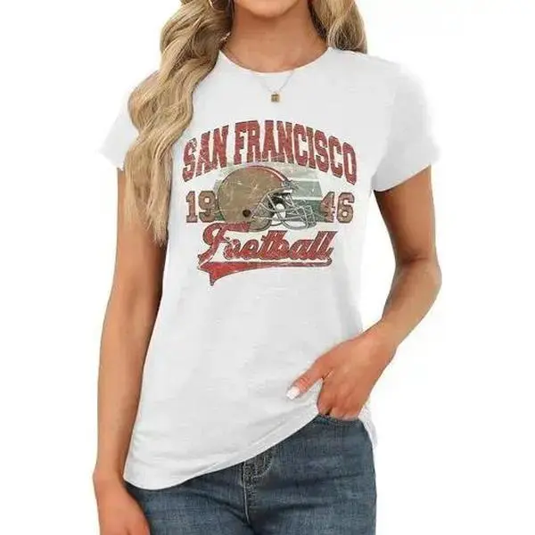 Vintage San Francisco Football T-Shirt, 49er Shirt, SF Retro Tee, Game Day Apparel
