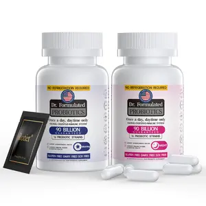 IKOTIET Women's Daily Probiotic + Organic Prebiotic, Digestive Enzyme Dietary Capsules - 100g Healthcare Supplement with Fiber, Boosts Gut Health & Metabolism, Relieves Bloating, Includes 1 Trial Pack