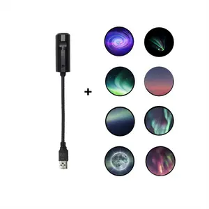 Northern Galaxy Light Aurora USB Projector Light, LED Light, Bedroom Ceiling Light, Photo Background Decorative Light, 360° Rotatable Decorative Light, Valentine's Day Ceiling Decor, Proposal,Wedding Decorative Light,Camping,Halloween,Christmas Decor