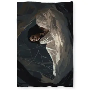 MWW C1DCTXLWX7A1NR Spider Princess Graphic Duvet Cover - Beige, Neutral-Toned, Kids-Safe Microfiber Extra-Long Twin Size, Elegant Home Decor for Bedding (Extra-Long Duvet Covers Included), Graphic Duvet Covers