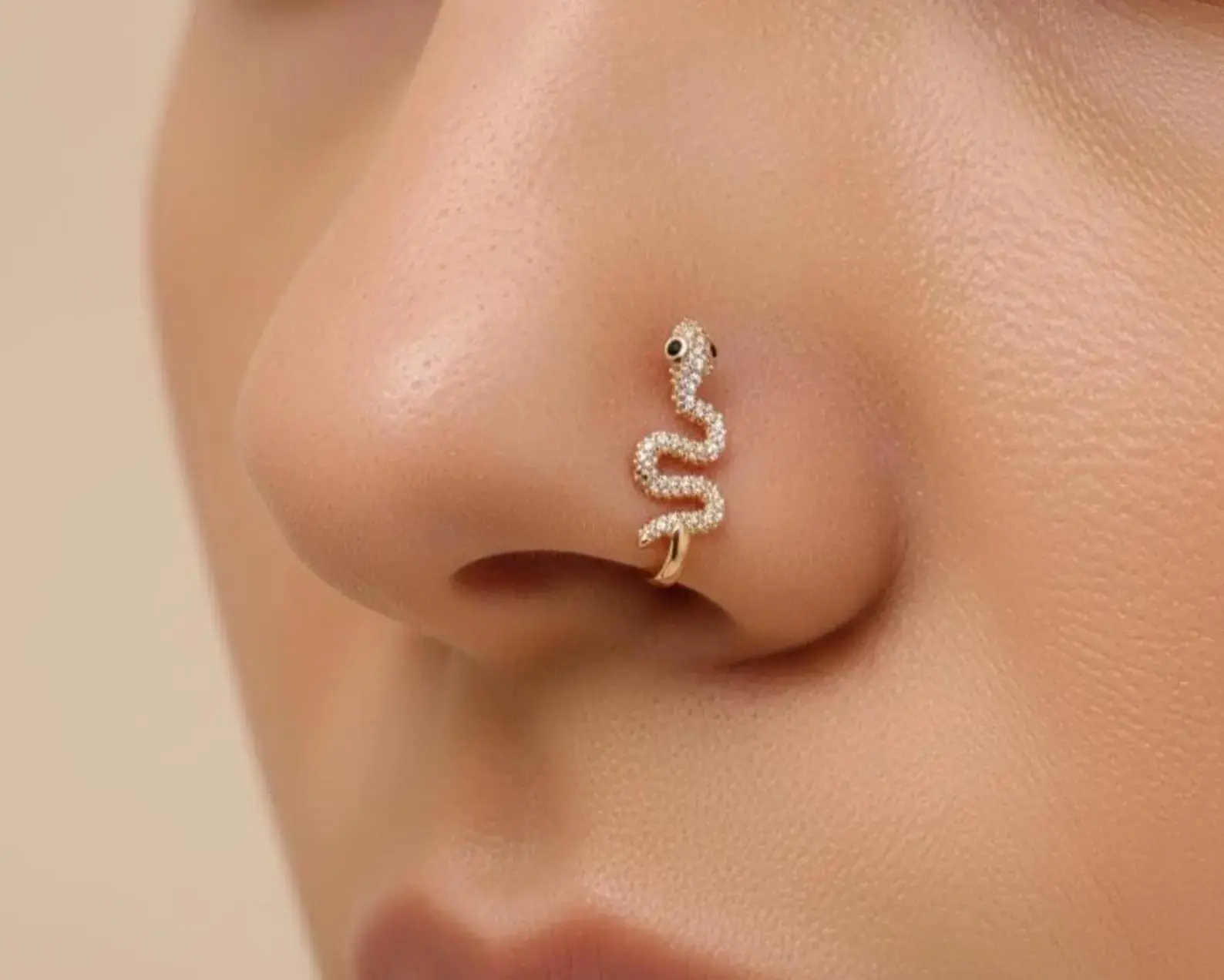 Stainless Steel Nose cuff, Fake Nose piercing, Nose Cuff Ring Clip, Nose Cuff Jewelry, Nostril Jewelry/Nose Piercing Stud. No piercing needed. Unique Jewelry. Gift for Her