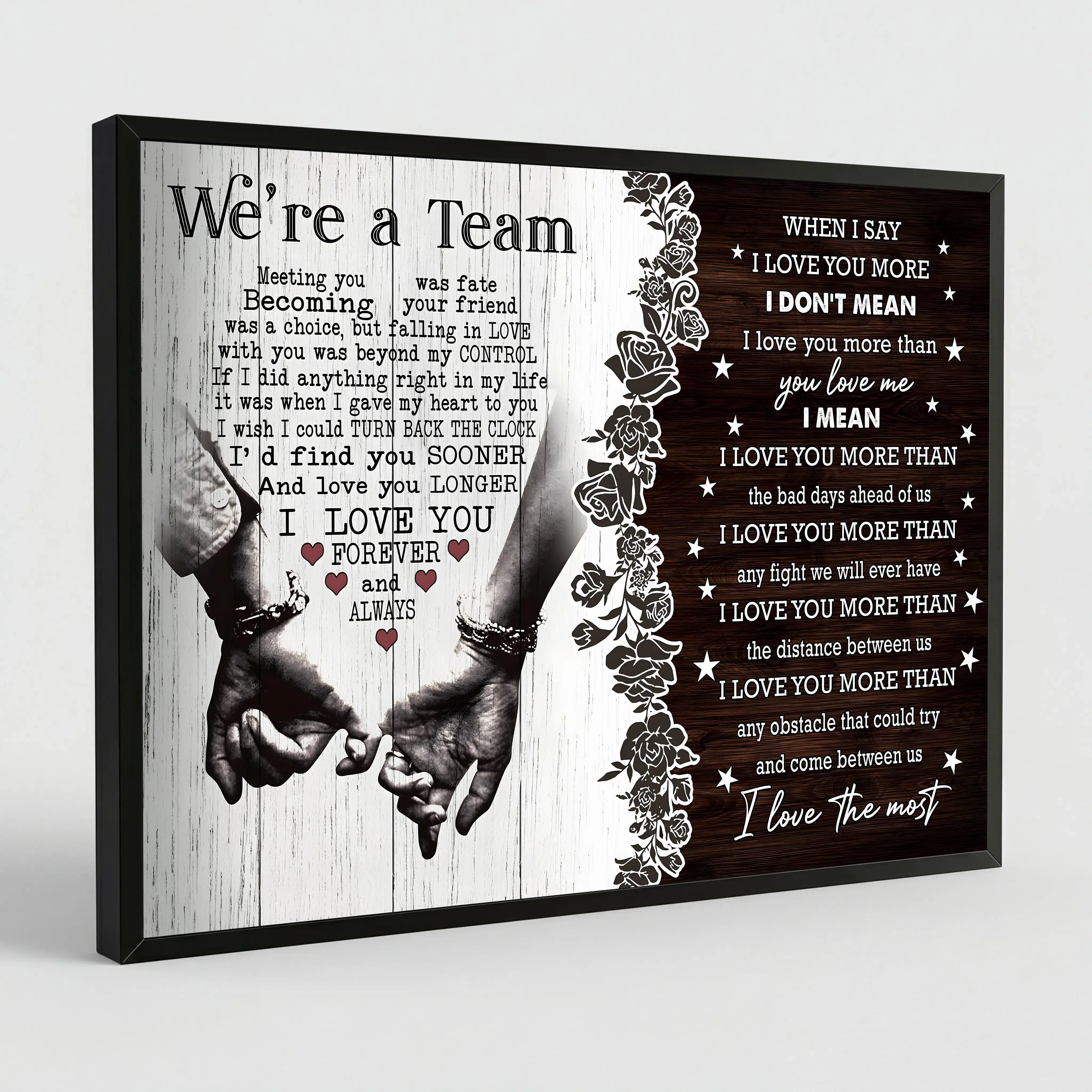 Couple canvas painting, a I love you couple gift, a canvas painting with the theme of Meeting each other is fate. It is a couple canvas painting suitable as a birthday or anniversary gift for lovers. Wall art dec