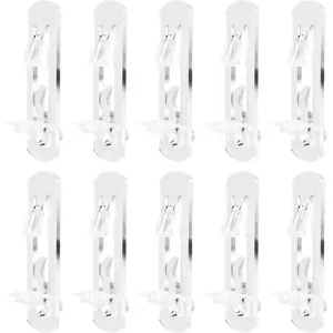 Locking Shelf Support Pegs, Plastic Cabinet Frame Pins, 6.9mm Self-Locking Bracket Clips for 3/4 inch Thick Kitchen Cabinets, Furniture, Bookshelves (20Pcs)