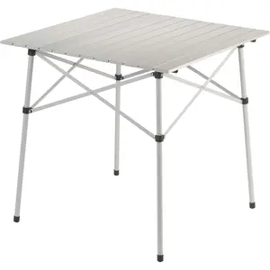 Outdoor Folding Table, Sturdy Aluminum Camping Table with Snap-Together Design, Seats 4 & Carry Bag Included, Great for Camping, Tailgating, Grilling, Hunting, Outdoor Dining & More