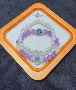 Natural amethyst bracelets DIY gifts Women's gifts Birthday gifts Charming bracelets