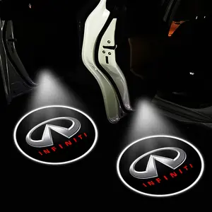 Infiniti Car Door Logo Projection Light, Wireless Welcome Lamp, LED Creative Door Decoration, Easy No-Wire Installation, Led Car Lights