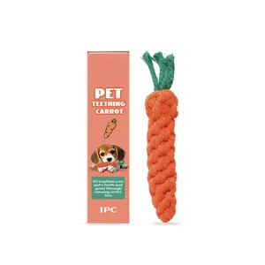 Pet Teething Carrot - An Adorable Chew Toy to Care for Your Pet's Teeth, Designed for Chewing and Bite Prevention