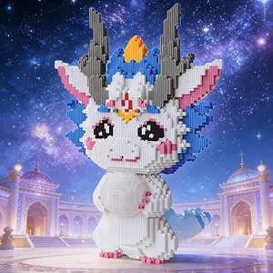 Mystical Starry Unicorn 3D Puzzle Building Block Ornament, Perfect for Home Office Shelf Decor, Ideal Gift for Celebrations and Parties