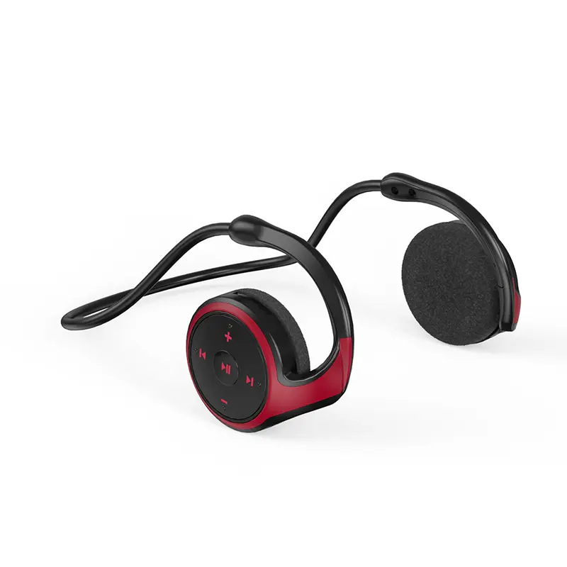 Wireless earbuds on-Ear, Wireless Headset, Lightweight Foldable Wireless Sports Headset with Anti-Sweat Microphone, TF Card and FM Support
