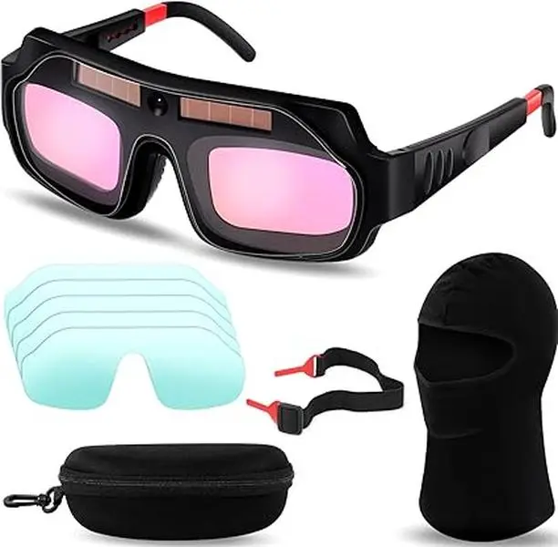 Crosstar Auto Darkening Welding Goggle Safety Protective Welding Glasses Mask Helmet, Eyes Goggles Mask Anti-Flog Anti-glare Goggles