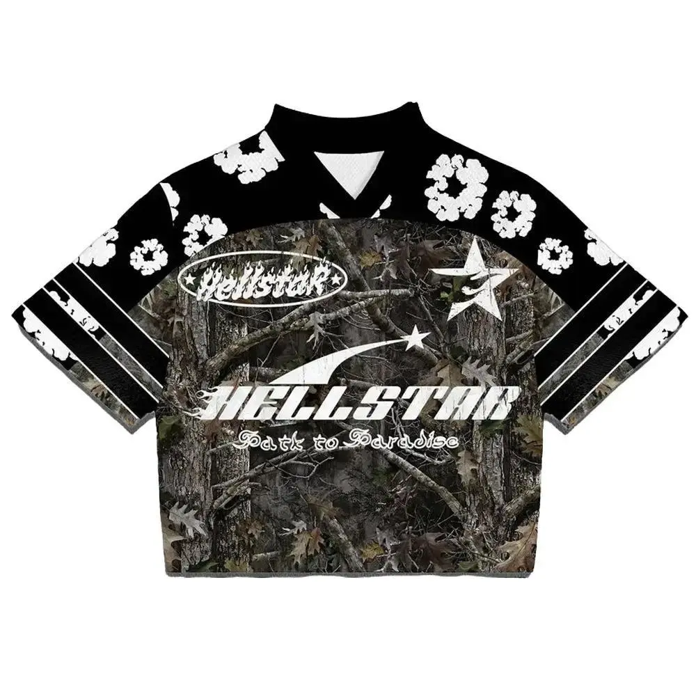 " Path to Paradise" Graphics Blokecore Blokette Jerseyfit V-neck
