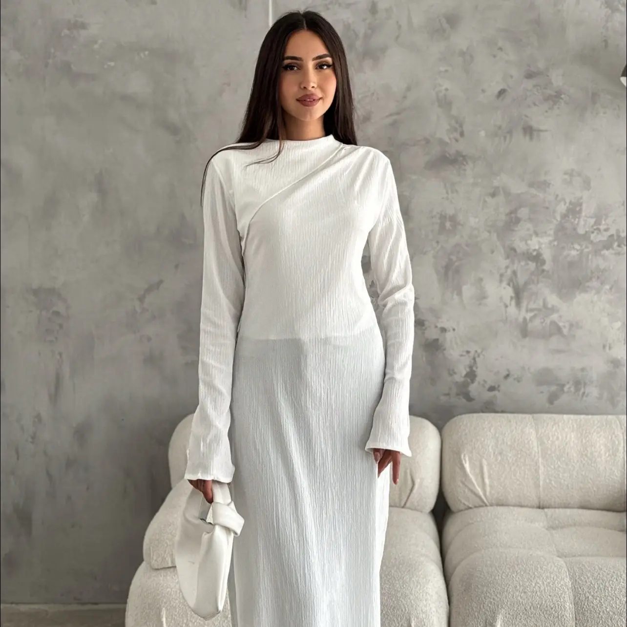 Zephyr Serenity Vogue White Tunic for Women - Perfect for Casual Wear