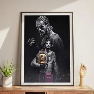 Sean O'Malley Suga Poster, UFC Poster, Poster Ideas, Fighter Poster, Athlete Motivation, Wall Decor