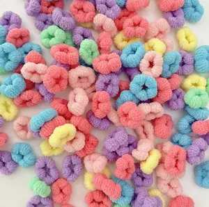 Baby Hair Ties for Toddlers (0-8 Years) - 200pcs Thin Soft Elastic No-Damage No-Crease Ponytail Holders, Little Girls' Hair Accessories Mini Scrunchies clip alligator
